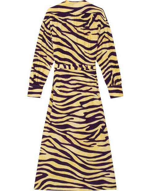 Robe Julian Zebra jaune