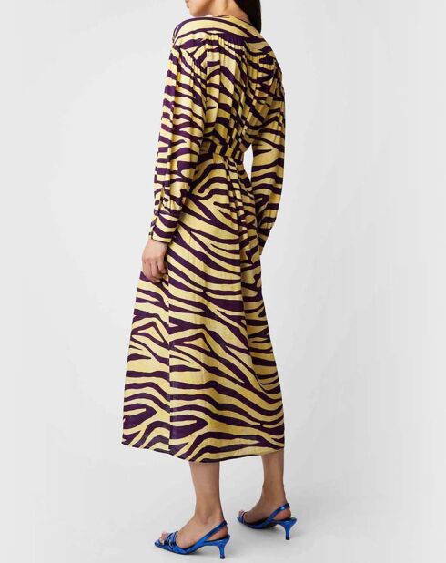 Robe Julian Zebra jaune