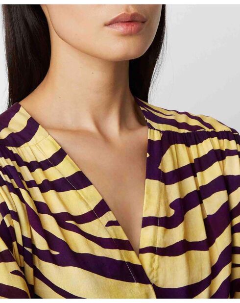 Robe Julian Zebra jaune