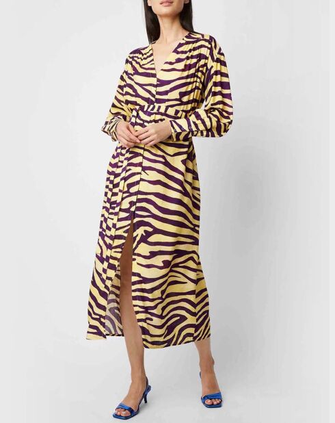 Robe Julian Zebra jaune
