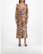 Robe Julian Zebra jaune