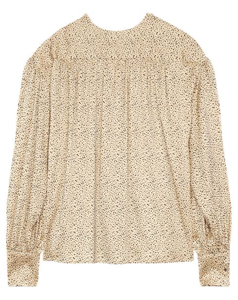 Jim Grimaldi beigefarbene Bluse
