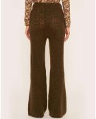 Pantalon Shilloh Laine et Mohair vert kaki