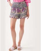 Short Matelassé Tala Voile de Coton multicolore