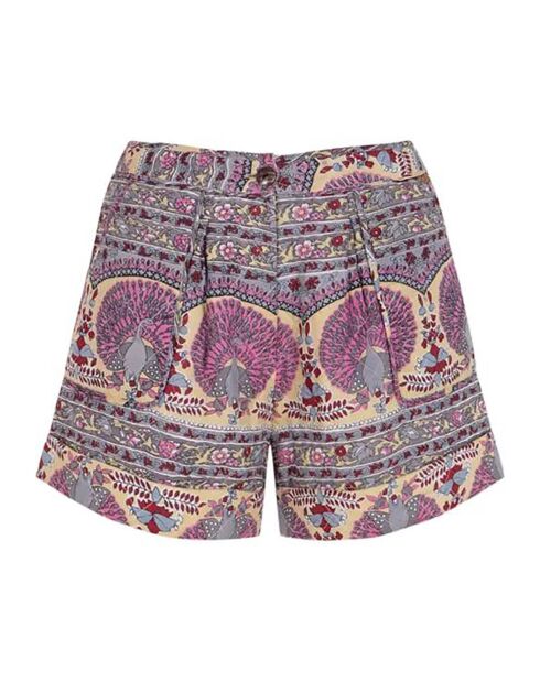 Mehrfarbige Tala Steppshorts aus Baumwollvoile