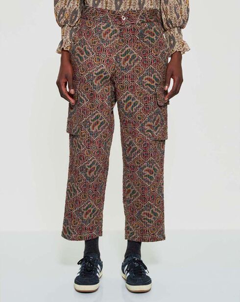 Pantalon Matelassé Zina rouille