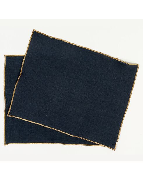 Lou Tischset aus 100% gewaschenem Leinen - 35x45 cm