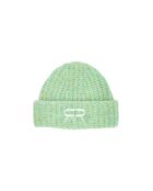 Bonnet Pole Position Laine et Mohair vert
