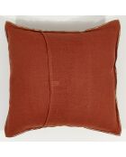 Housse de coussin 100% Lin lavé tomette - 45x45 cm
