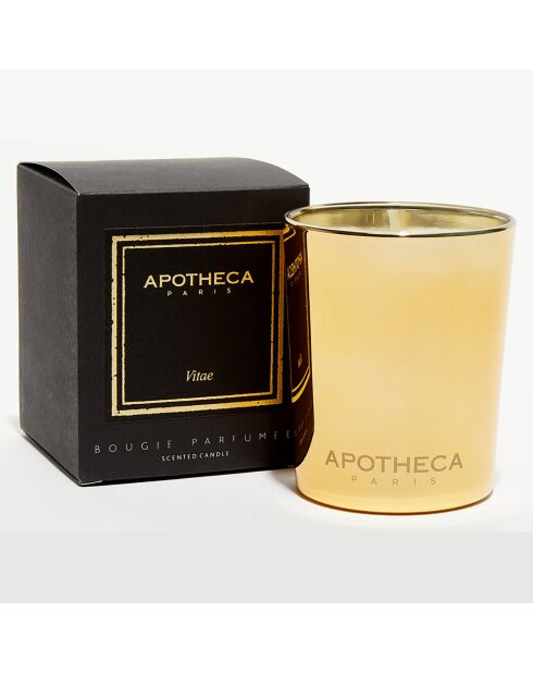 Bougie parfumée Collection Premium métal brillant Vitae - 1 méche 80h