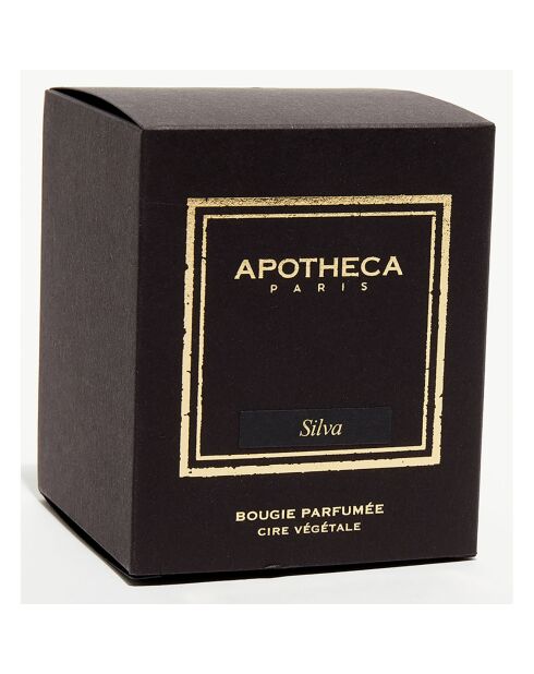 Bougie parfumée Collection Premium métal brillant Silva - 1 méche 80h