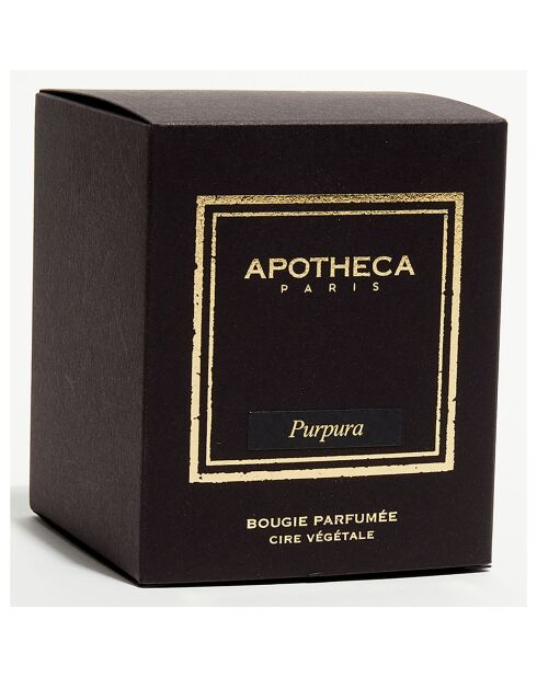 Bougie parfumée Collection Premium métal brillant Purpura - 1 méche 80h