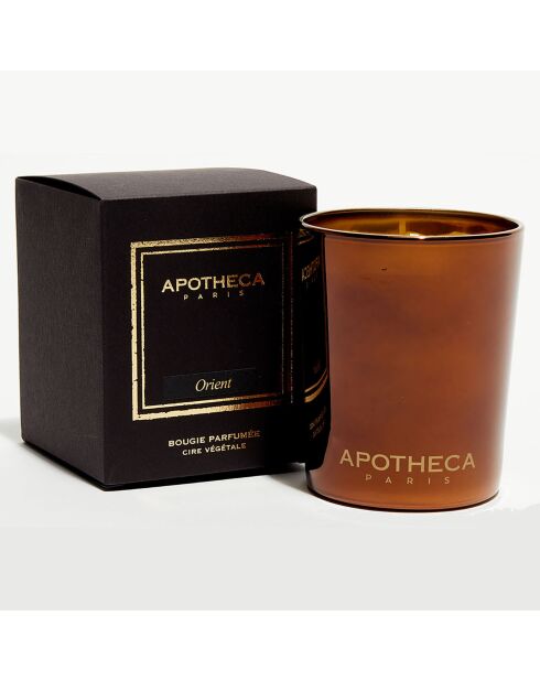 Bougie parfumée Collection Premium métal brillant Orient - 1 méche 80h