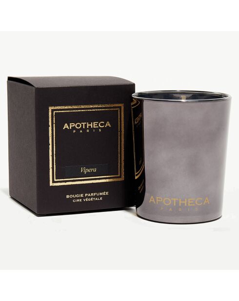 Bougie parfumée Collection Premium métal brillant Vipera - 1 méche 80h