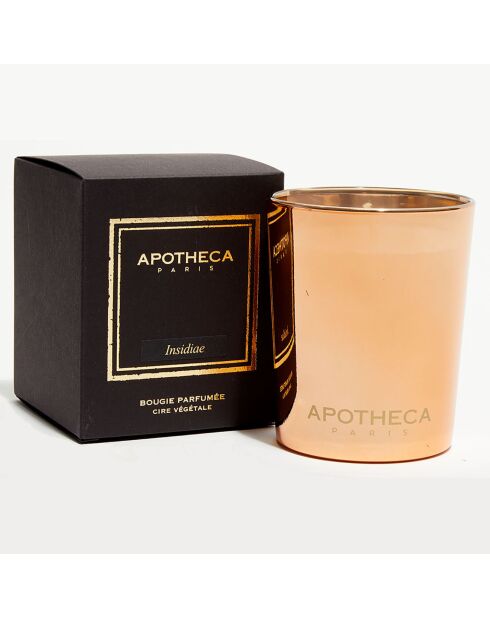 Bougie parfumée Collection Premium métal brillant Insidiae - 1 méche 80h