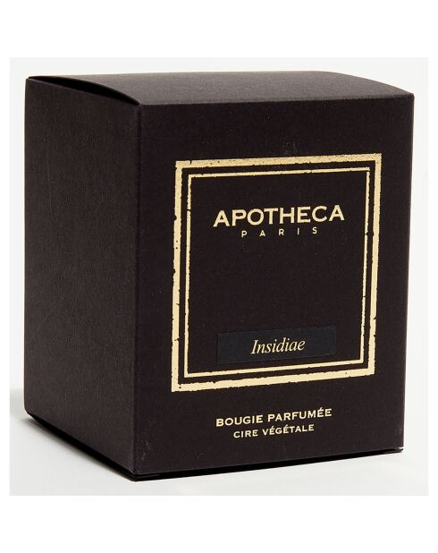 Bougie parfumée Collection Premium métal brillant Insidiae - 1 méche 80h