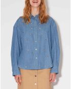 Chemise Bijou Lucciana bleue