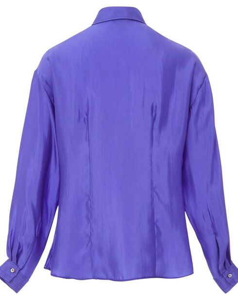 Chemise Boyfriend Contemporaine Habotai violette