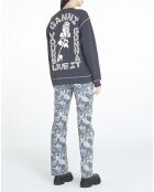 Sweat Isoli Dark Rose Relaxed Coton Bio noir