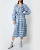 Robe Sasha Western bleue