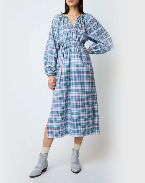 Robe Sasha Western bleue