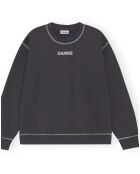 Sweat Isoli Dark Rose Relaxed Coton Bio noir