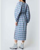 Robe Sasha Western bleue