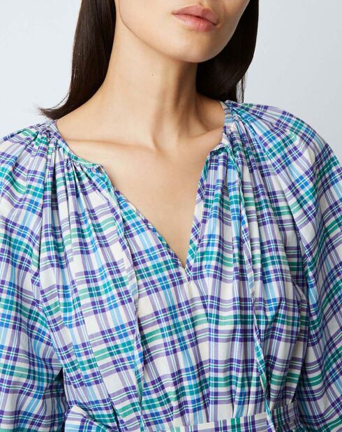 Robe Sasha Western bleue