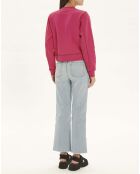 Isoli Ganni Rock Sweatshirt aus Bio-Baumwolle in Fuchsienrot