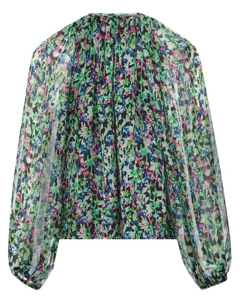 Twins Monaco grüne Bluse aus 100% Seide