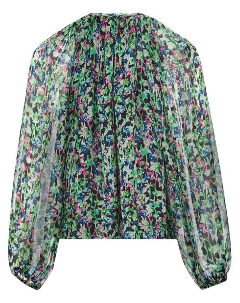 Blouse 100% Soie Twins Monaco verte
