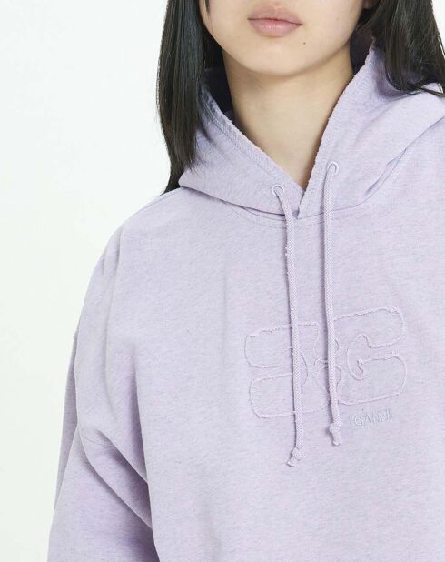Sweat Isoli Oversized Coton Bio lilas