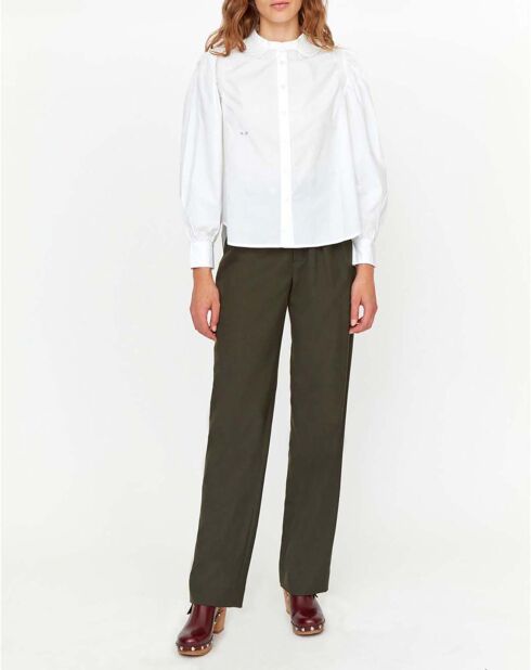 Pantalon Taylor Marcello Laine vert foncé