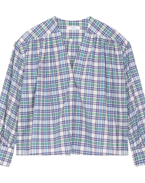 Jim Western blaue Bluse