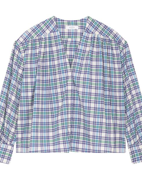 Blouse Jim Western bleue