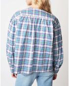 Blouse Jim Western bleue