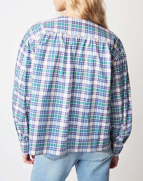 Blouse Jim Western bleue