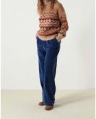Pull Musique Jacquard Alpaga camel