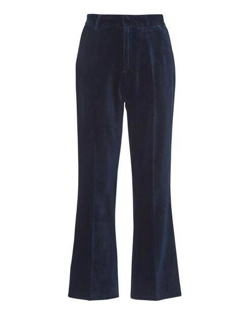 Schwarze Hose Papou Pop Velours aus Bio-Baumwolle