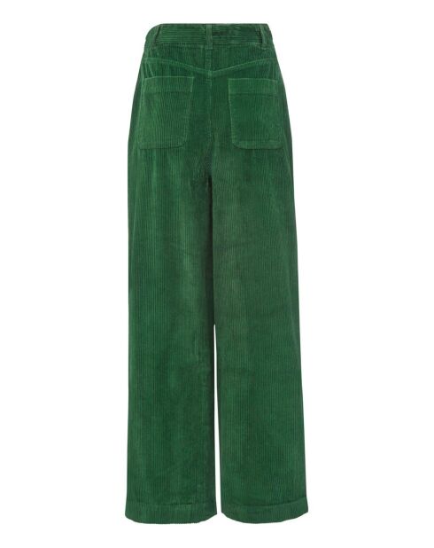 Pantaloni Philou Green in velluto a coste in cotone biologico
