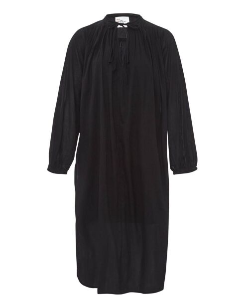 Rizhom Schwarzes Kleid aus Bio-Baumwolle