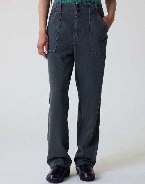 Pantalon Pistil Coton Recyclé vert forêt
