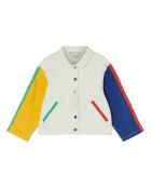 Veste Colorblock Coton Bio blanc/multicolore