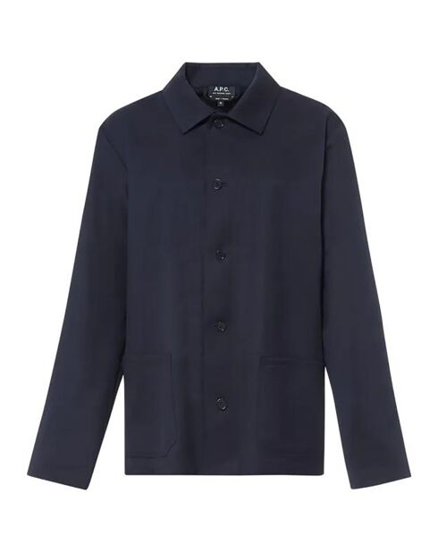 Veste 100% Laine Kerlouan Logo bleu marine