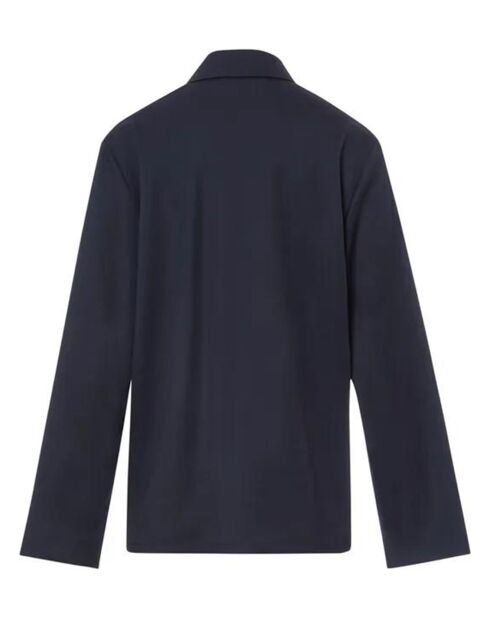 Veste 100% Laine Kerlouan Logo bleu marine