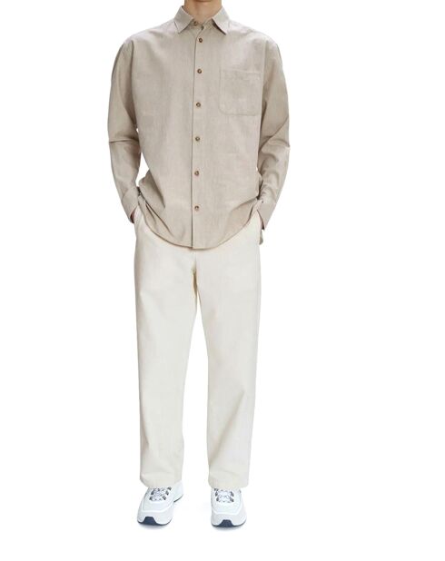 Chemise Malo Logo beige