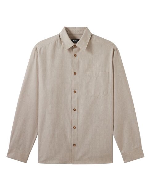Chemise Malo Logo beige