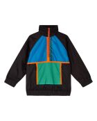 Sweat Zippé Colorblock Recyclé Collection Active Wear noir/bleu/vert