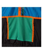 Sweat Zippé Colorblock Recyclé Collection Active Wear noir/bleu/vert