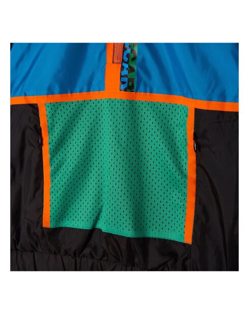 Sweat Zippé Colorblock Recyclé Collection Active Wear noir/bleu/vert